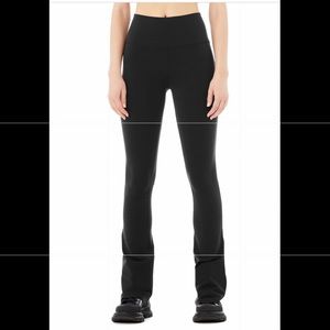 ALO yoga airbrush high waist flare legging, size S, Black